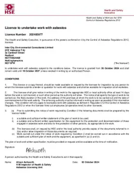 Asbestos License
