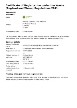 Waste Carriers Licence